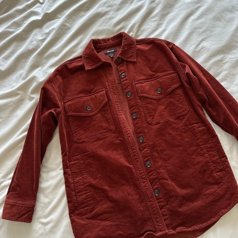 Madewell Women’s Brick Red Shirt Jacket